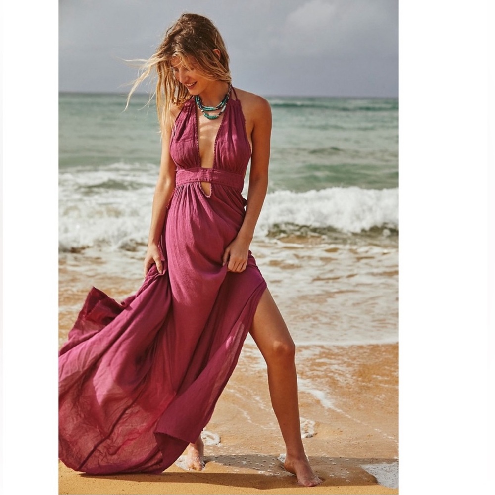 NWOT FREE PEOPLE LOOK INTO THE SUN MAXI DRESS